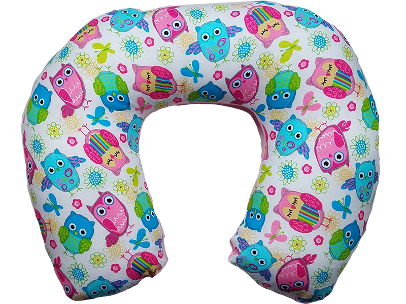 Pink Owl Travel Pillow